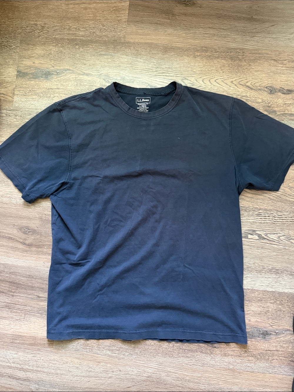 L.L. Bean Men's Short-Sleeve Crew Tee — Black